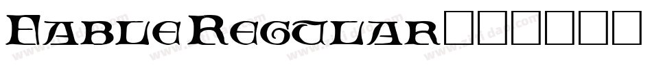 Fable Regular字体转换